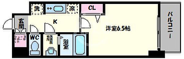 プレサンス上町台筆ヶ崎NORTH ｜大阪府大阪市天王寺区筆ケ崎町(賃貸マンション1K・2階・22.80㎡)の写真 その2