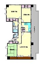 インターフェルティ真田山  ｜ 大阪府大阪市天王寺区真田山町（賃貸マンション3LDK・13階・111.26㎡） その2