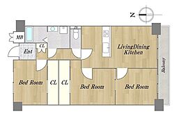 間取図画像 3LDK
