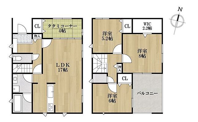 間取り 港区泰明町1丁目 中古一戸建て