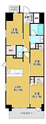 プレサンスロジェ平野本町 3LDKの間取図画像