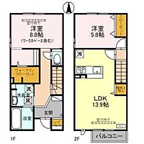 シエロ 101 ｜ 富山県富山市上袋511-1（賃貸アパート2LDK・1階・74.38㎡） その2