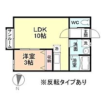 Park　Square 103 ｜ 富山県富山市大泉387（賃貸アパート1LDK・1階・30.77㎡） その2