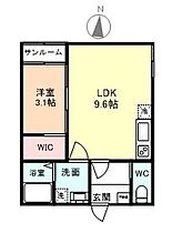 Trefle 103 ｜ 富山県富山市婦中町速星513-4（賃貸アパート1LDK・1階・34.78㎡） その2