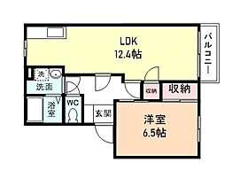 シャルム南 103 ｜ 富山県富山市大泉507-1（賃貸アパート1LDK・1階・42.00㎡） その2