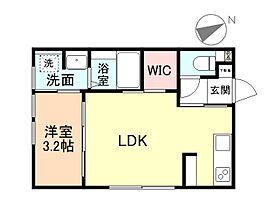 インテグラルイースト富山B棟 206 ｜ 富山県富山市米田82-4（賃貸アパート1LDK・2階・30.36㎡） その2