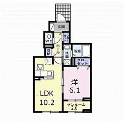 アインツ　ホワイト 1階