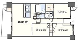 レ・ジェイド新大村パークサイド 3LDKの間取図画像