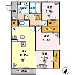 物件の間取り