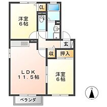 エルバルト高岡　A  ｜ 三重県鈴鹿市高岡台５丁目（賃貸アパート2LDK・2階・53.76㎡） その2