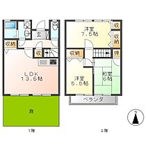 サンビレッジwith C  ｜ 岐阜県羽島市福寿町平方（賃貸アパート3LDK・2階・81.34㎡） その2