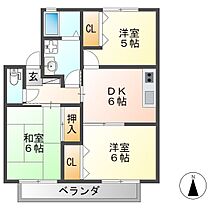 ケイズ河渡 A  ｜ 岐阜県岐阜市河渡３丁目（賃貸アパート3DK・2階・55.37㎡） その2
