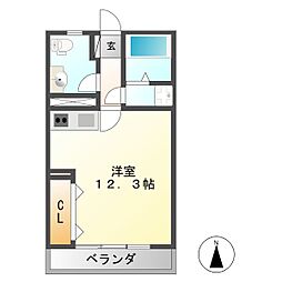 HIROSEBILL2 ワンルームの間取図画像