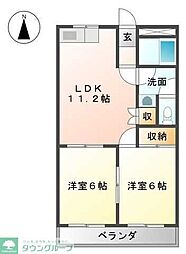 間取図画像 2LDK