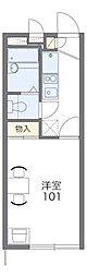 レオパレスヤバタ2 1Kの間取図画像