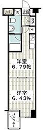 プラッツ大和 1DKの間取図画像