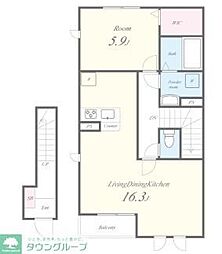 LILY MORE COURT 1LDKの間取図画像