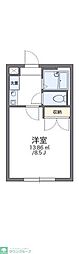 レオパレスベアーウッド 1Kの間取図画像