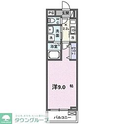 サンプレイス ザ・サード 1Kの間取図画像