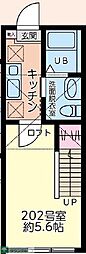 オリーブ藤沢 1Kの間取図画像