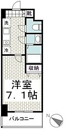 JR東海道本線 辻堂駅 徒歩11分の賃貸マンション 4階1Kの間取り