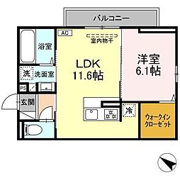間取図画像 1LDK