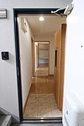 外から見た玄関