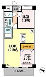 OTO寺家駅前 2LDKの間取図画像