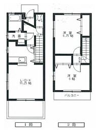 アステラスウィル2 2LDKの間取図画像