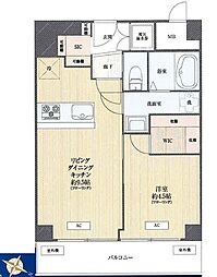 ドルミ代々木 1LDKの間取図画像