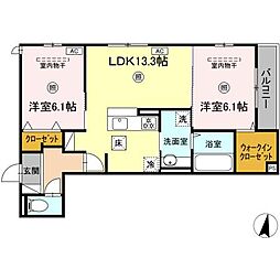 間取図画像 2LDK