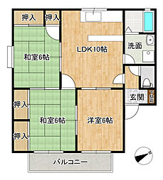 広島電鉄宮島線 草津駅 徒歩9分の賃貸アパート 1階3LDKの間取り
