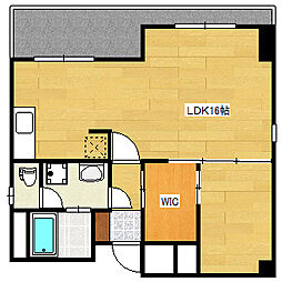 広島電鉄2系統 福島町駅 徒歩16分の賃貸マンション 3階1LDKの間取り