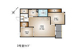 広島高速交通アストラムライン 古市駅 徒歩7分の賃貸アパート 2階2LDKの間取り