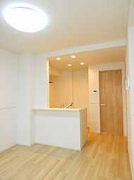 JR可部線 梅林駅 徒歩13分の賃貸アパート 3階1LDKのリビング/ダイニング