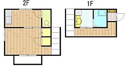 広島高速交通アストラムライン 大町駅 徒歩5分の賃貸アパート 1階1Kの間取り