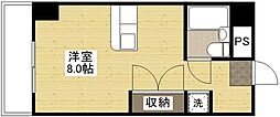 広島電鉄8系統 横川一丁目駅 徒歩3分の賃貸マンション 11階1Kの間取り