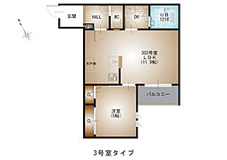 広島電鉄8系統 舟入町駅 徒歩6分の賃貸アパート 1階1LDKの間取り