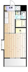 広島高速交通アストラムライン 古市駅 徒歩1分の賃貸マンション 3階1Kの間取り