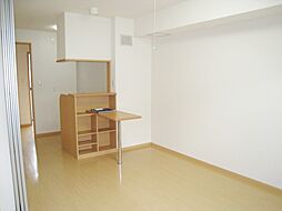 JR可部線 梅林駅 徒歩10分の賃貸アパート 2階1LDKのリビング/ダイニング