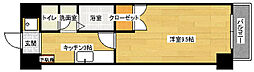 広島高速交通アストラムライン 大町駅 徒歩9分の賃貸マンション 1階1Kの間取り