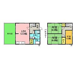 広島電鉄8系統 舟入川口町駅 徒歩12分の賃貸一戸建て