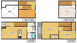 NYファーブル1 2SLDKの間取図画像
