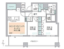 間取図画像 2LDK