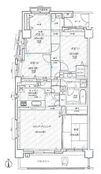 日神パレステージ石神井台 4LDKの間取り