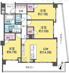 間取図画像 3LDK