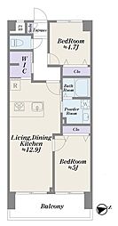 間取図画像 2LDK