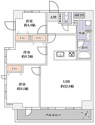 ソネット上池袋 3LDKの間取図画像