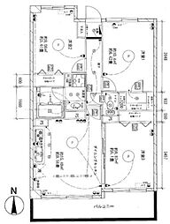 けやき通り北九番館 3DKの間取図画像