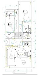 高円寺サンハイツ 2LDKの間取図画像